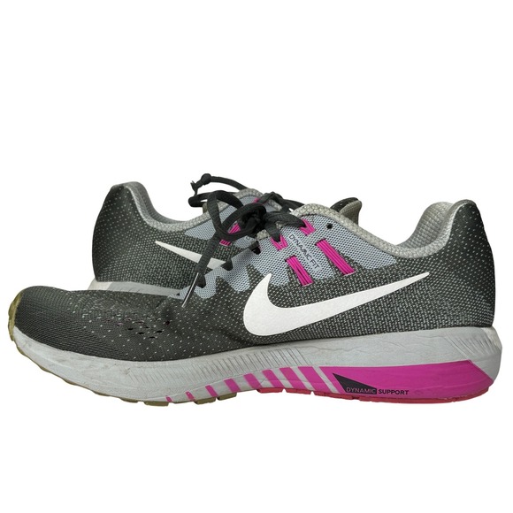 Nike Air Zoom Pegasus 32 Running Shoes Womens 11 Gray Pink Athletic Sneakers - Picture 2 of 9